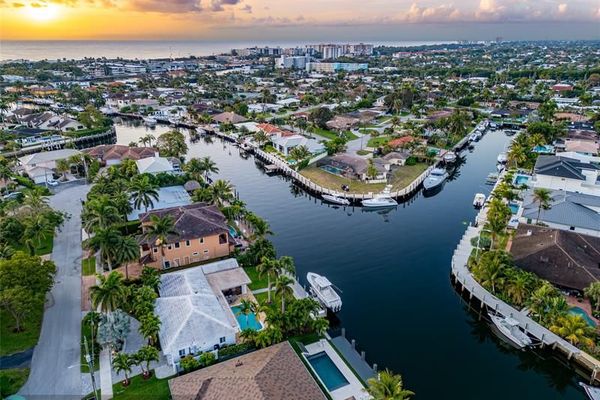 Photo of Deerfield Beach Sky View Water and Homes