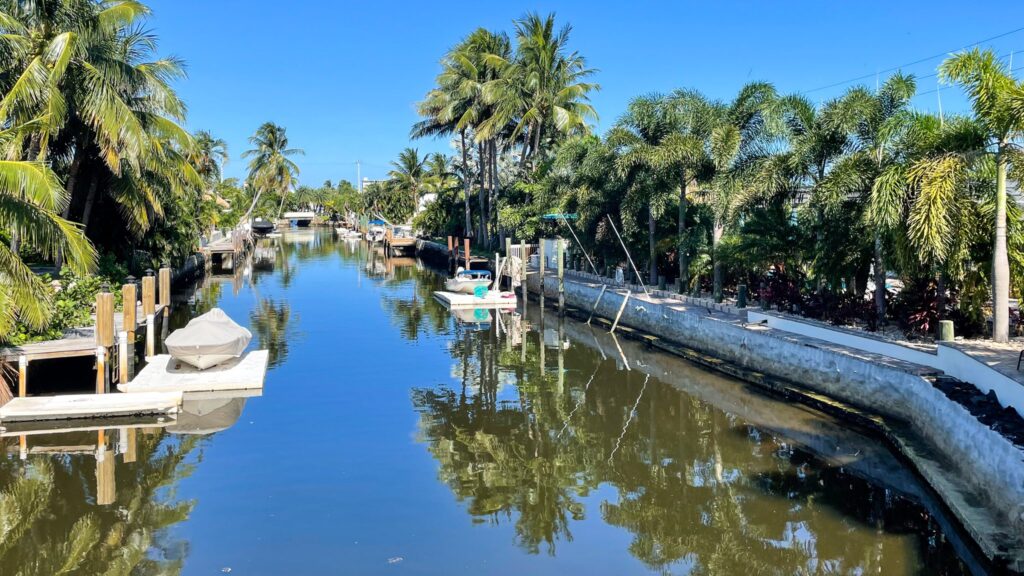 Deerfield Beach Water Front Photo of Boats on a Sunny Day