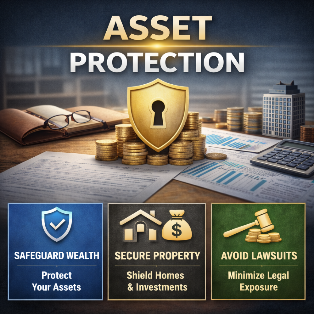 Custom AI Asset Protection Lawyer Fort Lauderdale marketing flyer